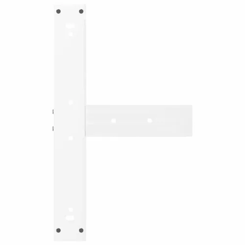  2 db fehér, T-alakú acél bárasztalláb 60x35x(100-101) cm
