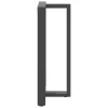  2 db antracitszürke T-alakú acél bárasztalláb 60x35x(100-101) cm