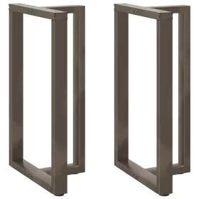    2 db fekete, T-alakú acél bárasztalláb 60x35x(100-101) cm