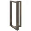  2 db fekete, T-alakú acél bárasztalláb 60x35x(100-101) cm