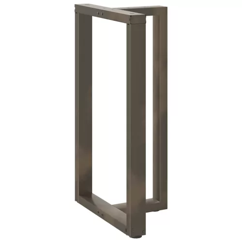  2 db fekete, T-alakú acél bárasztalláb 60x35x(100-101) cm