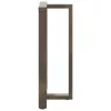  2 db fekete, T-alakú acél bárasztalláb 60x35x(100-101) cm