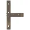  2 db fekete, T-alakú acél bárasztalláb 60x35x(100-101) cm