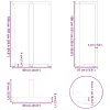  2 db fekete, T-alakú acél bárasztalláb 60x35x(100-101) cm