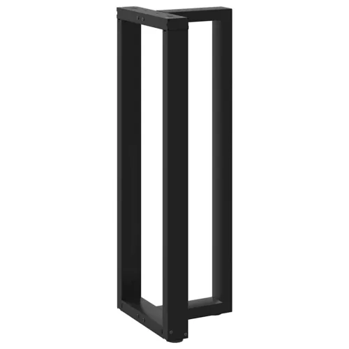  2 db fekete, T-alakú acél bárasztalláb 40x35x(110-111) cm