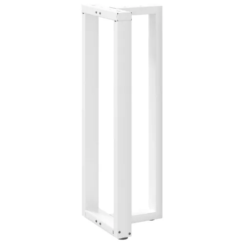  2 db T-alakú bárasztalláb, fehér, 40x35x(110-111) cm, acél