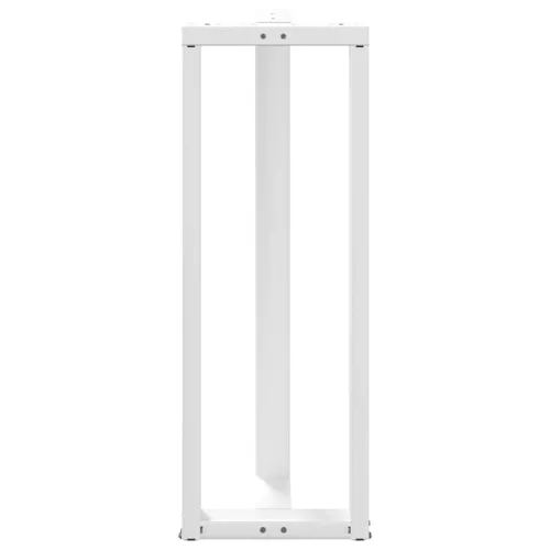  2 db T-alakú bárasztalláb, fehér, 40x35x(110-111) cm, acél