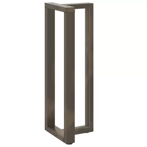  2 db fekete, T-alakú acél bárasztalláb 40x35x(110-111) cm