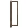  2 db fekete, T-alakú acél bárasztalláb 40x35x(110-111) cm