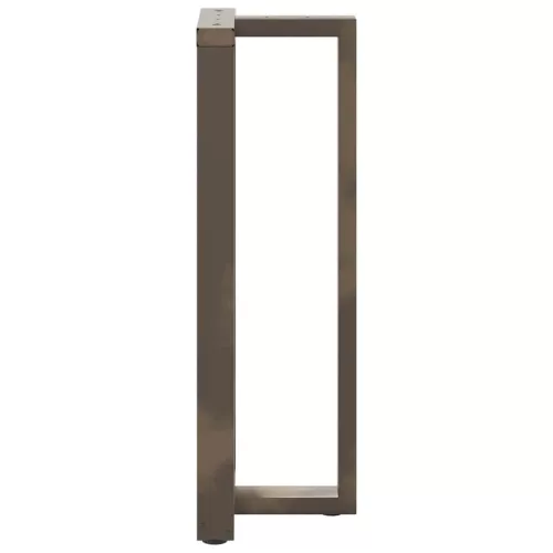  2 db fekete, T-alakú acél bárasztalláb 40x35x(110-111) cm