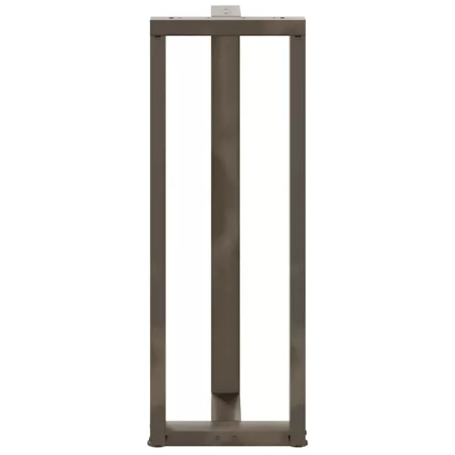  2 db fekete, T-alakú acél bárasztalláb 40x35x(110-111) cm
