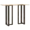  2 db fekete, T-alakú acél bárasztalláb 40x35x(110-111) cm