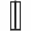  2 db fekete, T-alakú acél bárasztalláb 50x35x(110-111) cm