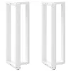  2 db fehér, T-alakú acél bárasztalláb 50x35x(110-111) cm