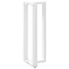 2 db fehér, T-alakú acél bárasztalláb 50x35x(110-111) cm
