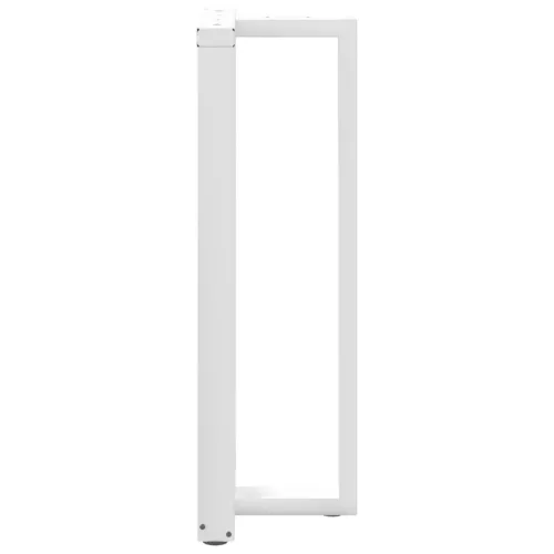  2 db fehér, T-alakú acél bárasztalláb 50x35x(110-111) cm