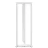  2 db fehér, T-alakú acél bárasztalláb 50x35x(110-111) cm