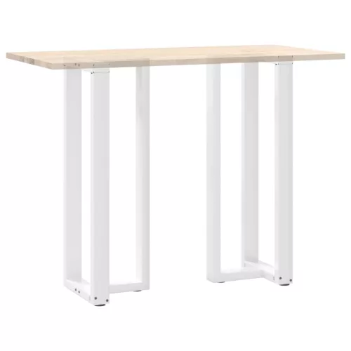  2 db fehér, T-alakú acél bárasztalláb 50x35x(110-111) cm