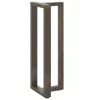  2 db fekete, T-alakú acél bárasztalláb 50x35x(110-111) cm