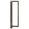  2 db fekete, T-alakú acél bárasztalláb 50x35x(110-111) cm