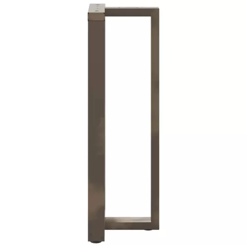  2 db fekete, T-alakú acél bárasztalláb 50x35x(110-111) cm