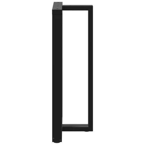  2 db fekete, T-alakú acél bárasztalláb 60x35x(110-111) cm