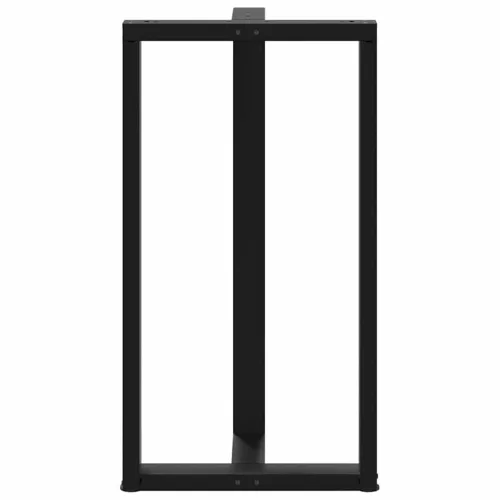  2 db fekete, T-alakú acél bárasztalláb 60x35x(110-111) cm