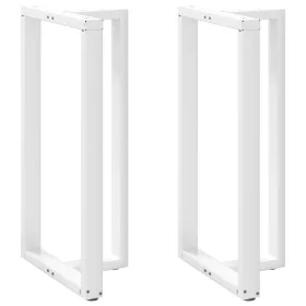    2 db T-alakú bárasztalláb, fehér, 60x35x(110-111) cm, acél