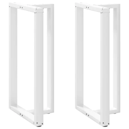  2 db T-alakú bárasztalláb, fehér, 60x35x(110-111) cm, acél