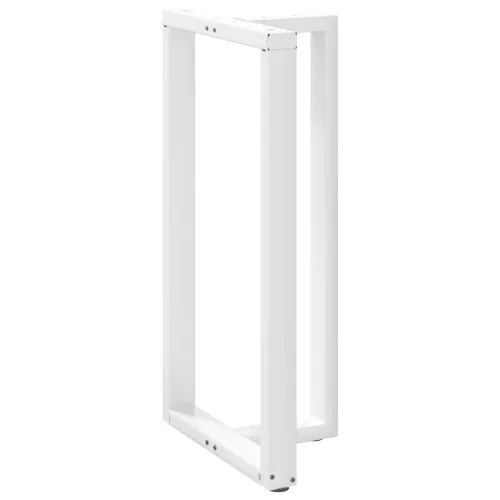  2 db T-alakú bárasztalláb, fehér, 60x35x(110-111) cm, acél
