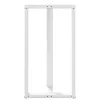  2 db T-alakú bárasztalláb, fehér, 60x35x(110-111) cm, acél
