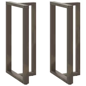    2 db fekete, T-alakú acél bárasztalláb 60x35x(110-111) cm