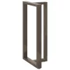  2 db fekete, T-alakú acél bárasztalláb 60x35x(110-111) cm