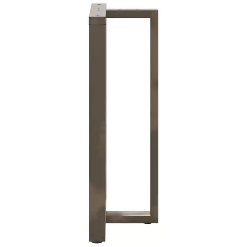  2 db fekete, T-alakú acél bárasztalláb 60x35x(110-111) cm