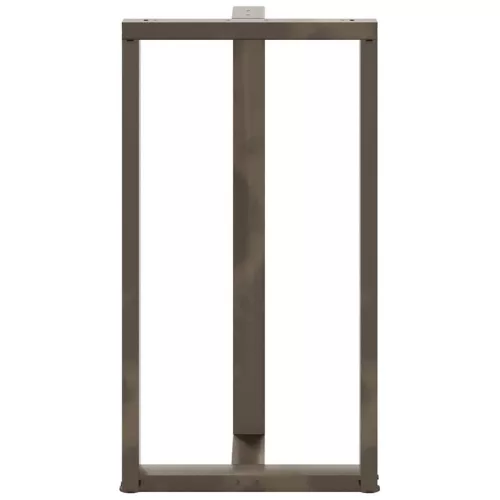  2 db fekete, T-alakú acél bárasztalláb 60x35x(110-111) cm