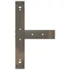  2 db fekete, T-alakú acél bárasztalláb 60x35x(110-111) cm