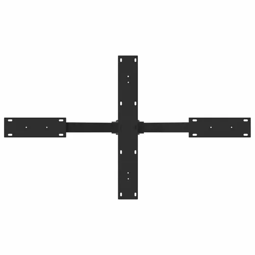  fekete, pók alakú dohányzóasztal láb 98x58x(42-43) cm acél