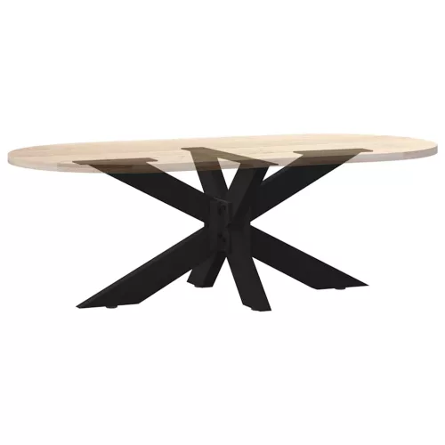  fekete, pók alakú dohányzóasztal láb 98x58x(42-43) cm acél