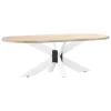  pók alakú dohányzóasztal láb fehér 98x58x(42-43) cm acél