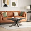  antracit színű, pók alakú dohányzóasztal láb 98x58x(42-43) cm acél