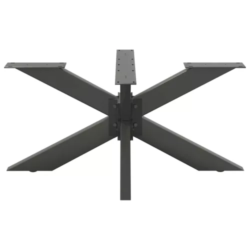  antracit színű, pók alakú dohányzóasztal láb 98x58x(42-43) cm acél