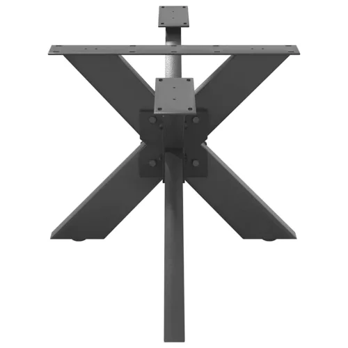  antracit színű, pók alakú dohányzóasztal láb 98x58x(42-43) cm acél