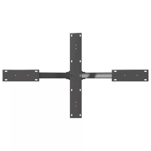  antracit színű, pók alakú dohányzóasztal láb 98x58x(42-43) cm acél