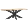  antracit színű, pók alakú dohányzóasztal láb 98x58x(42-43) cm acél