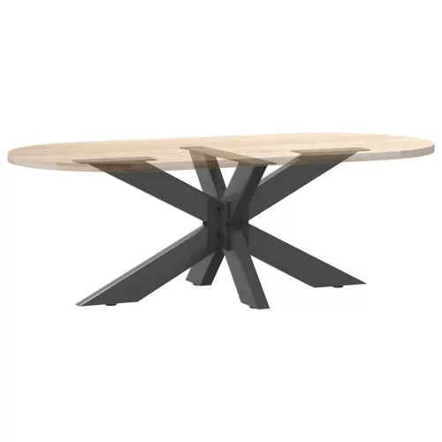  antracit színű, pók alakú dohányzóasztal láb 98x58x(42-43) cm acél