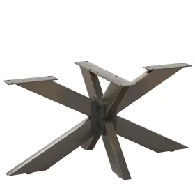    fekete, pók alakú dohányzóasztal láb 98x58x(42-43) cm acél