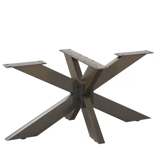  fekete, pók alakú dohányzóasztal láb 98x58x(42-43) cm acél