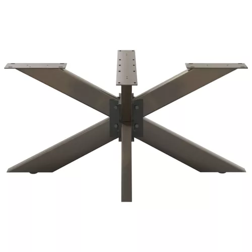  fekete, pók alakú dohányzóasztal láb 98x58x(42-43) cm acél