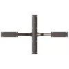  fekete, pók alakú dohányzóasztal láb 98x58x(42-43) cm acél