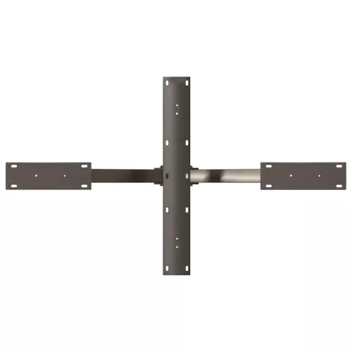  fekete, pók alakú dohányzóasztal láb 98x58x(42-43) cm acél
